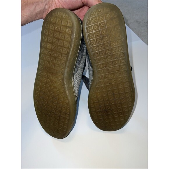 PUMA Shoes Mens 9 Basket Athletic Low Top Knit Sneakers 363087-01 Gray Fabric - Picture 7 of 7